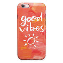 Good Vibes iPhone 6/6s or 6/6s Plus 2-Piece Hybrid INK-Fuzed Case