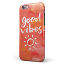 Good Vibes iPhone 6/6s or 6/6s Plus 2-Piece Hybrid INK-Fuzed Case