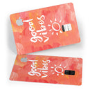 Good Vibes - Premium Protective Decal Skin-Kit for the Apple Credit Card