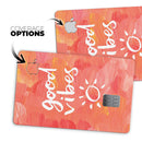 Good Vibes - Premium Protective Decal Skin-Kit for the Apple Credit Card