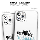 Good Vibes Everyday ALL DAY  - Protective Skin Wrap & Decal – Compatible with iPhone SE to iPhone 17 Pro Max (All Models)