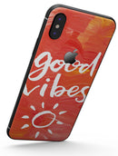 Good Vibes - iPhone X Skin-Kit
