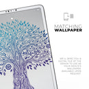 Gradiated Tree of Life vinyl skin on Apple iPad