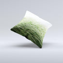 Grassy Field Ink-Fuzed Decorative Throw Pillow