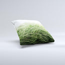 Grassy Field Ink-Fuzed Decorative Throw Pillow
