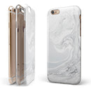 Gray 11 Textured Marble iPhone 6/6s or 6/6s Plus 2-Piece Hybrid INK-Fuzed Case