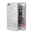 Gray 11 Textured Marble iPhone 6/6s or 6/6s Plus 2-Piece Hybrid INK-Fuzed Case