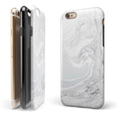 Gray 11 Textured Marble iPhone 6/6s or 6/6s Plus 2-Piece Hybrid INK-Fuzed Case