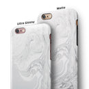 Gray 11 Textured Marble iPhone 6/6s or 6/6s Plus 2-Piece Hybrid INK-Fuzed Case