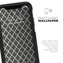 Gray & White Seamless Morocan Pattern - Skin Kit for the iPhone OtterBox Cases