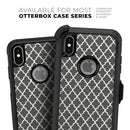 Gray & White Seamless Morocan Pattern - Skin Kit for the iPhone OtterBox Cases