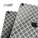 Gray & White Seamless Morocan Pattern - Full Body Skin Decal for the Apple iPad Pro 12.9", 11", 10.5", 9.7", Air or Mini (All Models Available)