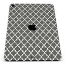 Gray & White Seamless Morocan Pattern - Full Body Skin Decal for the Apple iPad Pro 12.9", 11", 10.5", 9.7", Air or Mini (All Models Available)