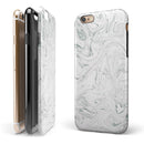 Gray 30 Textured Marble iPhone 6/6s or 6/6s Plus 2-Piece Hybrid INK-Fuzed Case