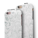 Gray 30 Textured Marble iPhone 6/6s or 6/6s Plus 2-Piece Hybrid INK-Fuzed Case
