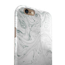 Gray 30 Textured Marble iPhone 6/6s or 6/6s Plus 2-Piece Hybrid INK-Fuzed Case