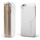 Gray 319 Textured Marble iPhone 6/6s or 6/6s Plus 2-Piece Hybrid INK-Fuzed Case