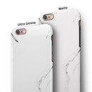 Gray 319 Textured Marble iPhone 6/6s or 6/6s Plus 2-Piece Hybrid INK-Fuzed Case