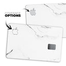 Gray 319 Textured Marble - Premium Protective Decal Skin-Kit for the Apple Credit Card