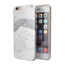 Gray 47 Textured Marble iPhone 6/6s or 6/6s Plus 2-Piece Hybrid INK-Fuzed Case