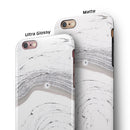 Gray 47 Textured Marble iPhone 6/6s or 6/6s Plus 2-Piece Hybrid INK-Fuzed Case