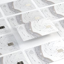 Gray 47 Textured Marble - Premium Protective Decal Skin-Kit for the Apple Credit Card