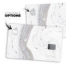 Gray 47 Textured Marble - Premium Protective Decal Skin-Kit for the Apple Credit Card