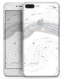 Gray 47 Textured Marble - Skin-kit for the iPhone 8 or 8 Plus