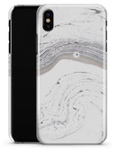 Gray 47 Textured Marble - iPhone X Clipit Case