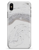 Gray 47 Textured Marble - iPhone X Clipit Case