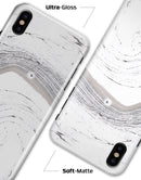 Gray 47 Textured Marble - iPhone X Clipit Case