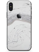 Gray 47 Textured Marble - iPhone X Skin-Kit