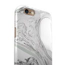 Gray 50 Textured Marble iPhone 6/6s or 6/6s Plus 2-Piece Hybrid INK-Fuzed Case