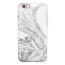 Gray 50 Textured Marble iPhone 6/6s or 6/6s Plus 2-Piece Hybrid INK-Fuzed Case