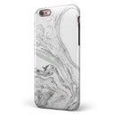 Gray 50 Textured Marble iPhone 6/6s or 6/6s Plus 2-Piece Hybrid INK-Fuzed Case