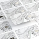 Gray 50 Textured Marble - Premium Protective Decal Skin-Kit for the Apple Credit Card