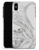Gray 50 Textured Marble - iPhone X Clipit Case