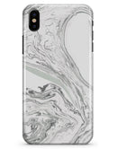 Gray 50 Textured Marble - iPhone X Clipit Case