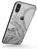 Gray 50 Textured Marble - iPhone X Skin-Kit