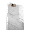 Gray 65 Textured Marble iPhone 6/6s or 6/6s Plus 2-Piece Hybrid INK-Fuzed Case