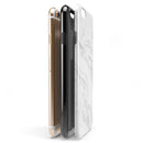 Gray 65 Textured Marble iPhone 6/6s or 6/6s Plus 2-Piece Hybrid INK-Fuzed Case