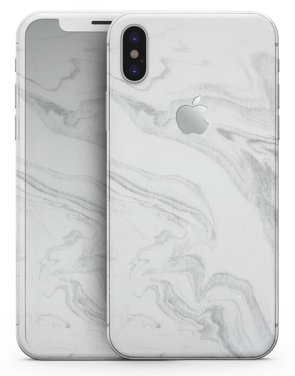 Gray 65 Textured Marble - iPhone X Skin-Kit