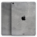 Gray Cracked Concrete vinyl skin on Apple iPad