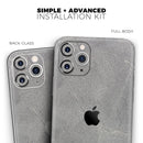 Gray Cracked Concrete  - Protective Skin Wrap & Decal – Compatible with iPhone SE to iPhone 17 Pro Max (All Models)