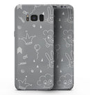 Gray Jester hat with Balloons - Samsung Galaxy S8 Full-Body Skin Kit