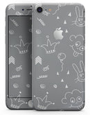 Gray Jester hat with Balloons - Skin-kit for the iPhone 8 or 8 Plus