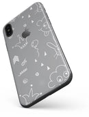 Gray Jester hat with Balloons - iPhone X Skin-Kit
