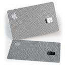 Gray Micro Dot Over Scratched Fabric - Premium Protective Decal Skin-Kit for the Apple Credit Card