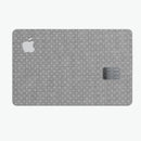 Gray Micro Dot Over Scratched Fabric - Premium Protective Decal Skin-Kit for the Apple Credit Card