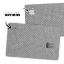 Gray Micro Dot Over Scratched Fabric - Premium Protective Decal Skin-Kit for the Apple Credit Card